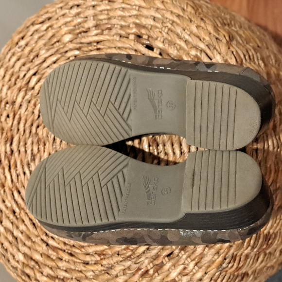 Dansko Women's Brenda Sparkly Camo Print Leather Clog Mules EU39/US8.5-9‎ - Picture 6 of 8